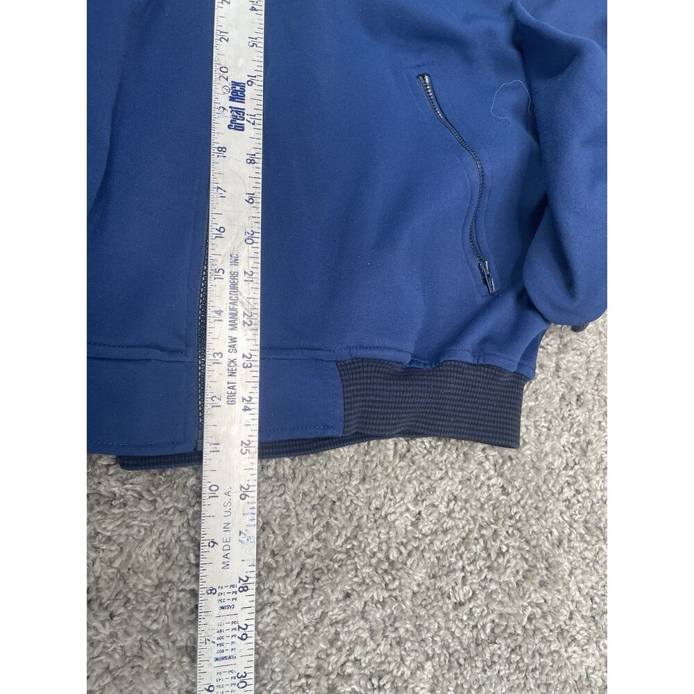 Vintage 90s Men’s FILA Zip Sweater Size Medium Navy Athletic Track Jacket - Picture 7 of 8
